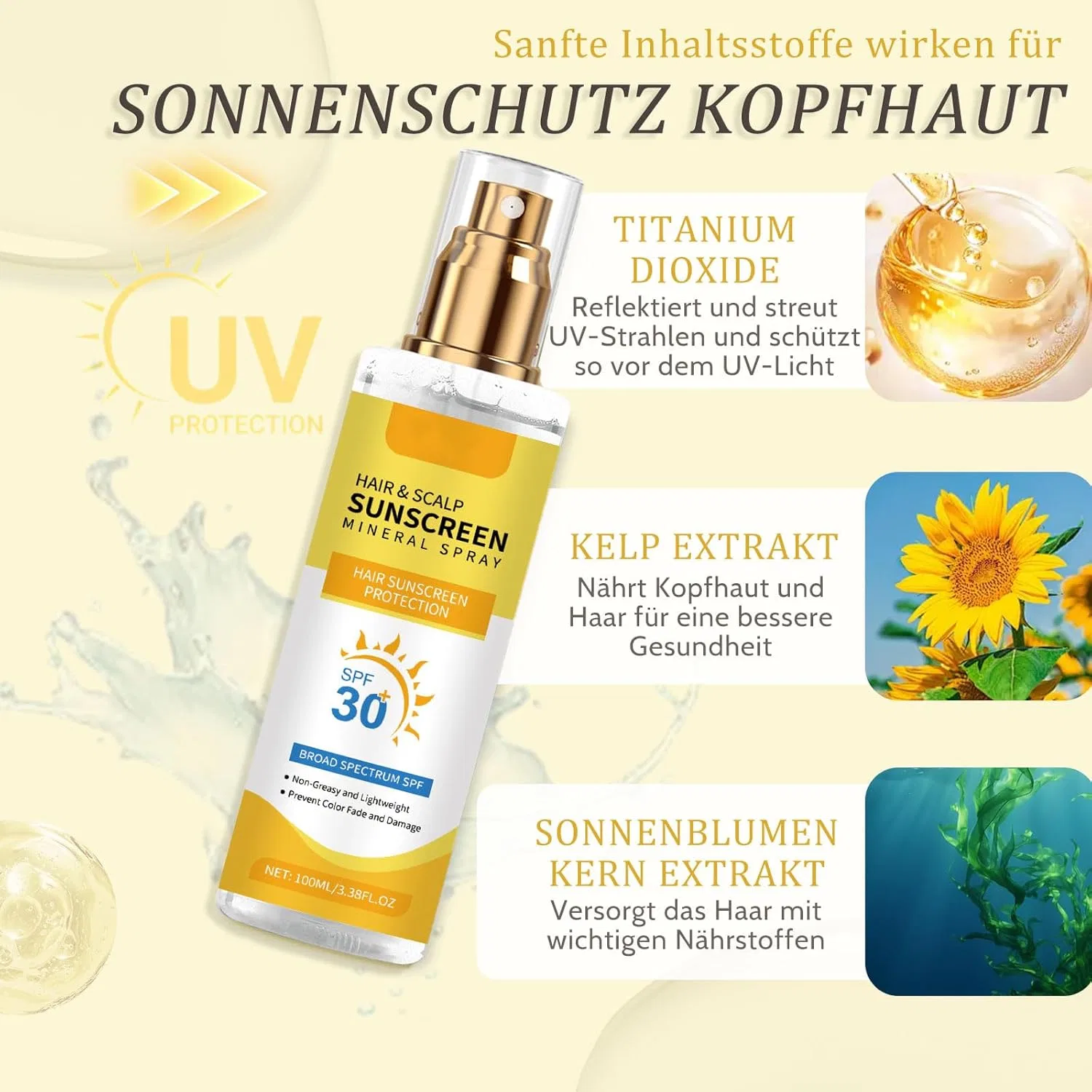 Спрей для защиты кожи головы и волос от солнца SPF 30+ Altherona — фото 2