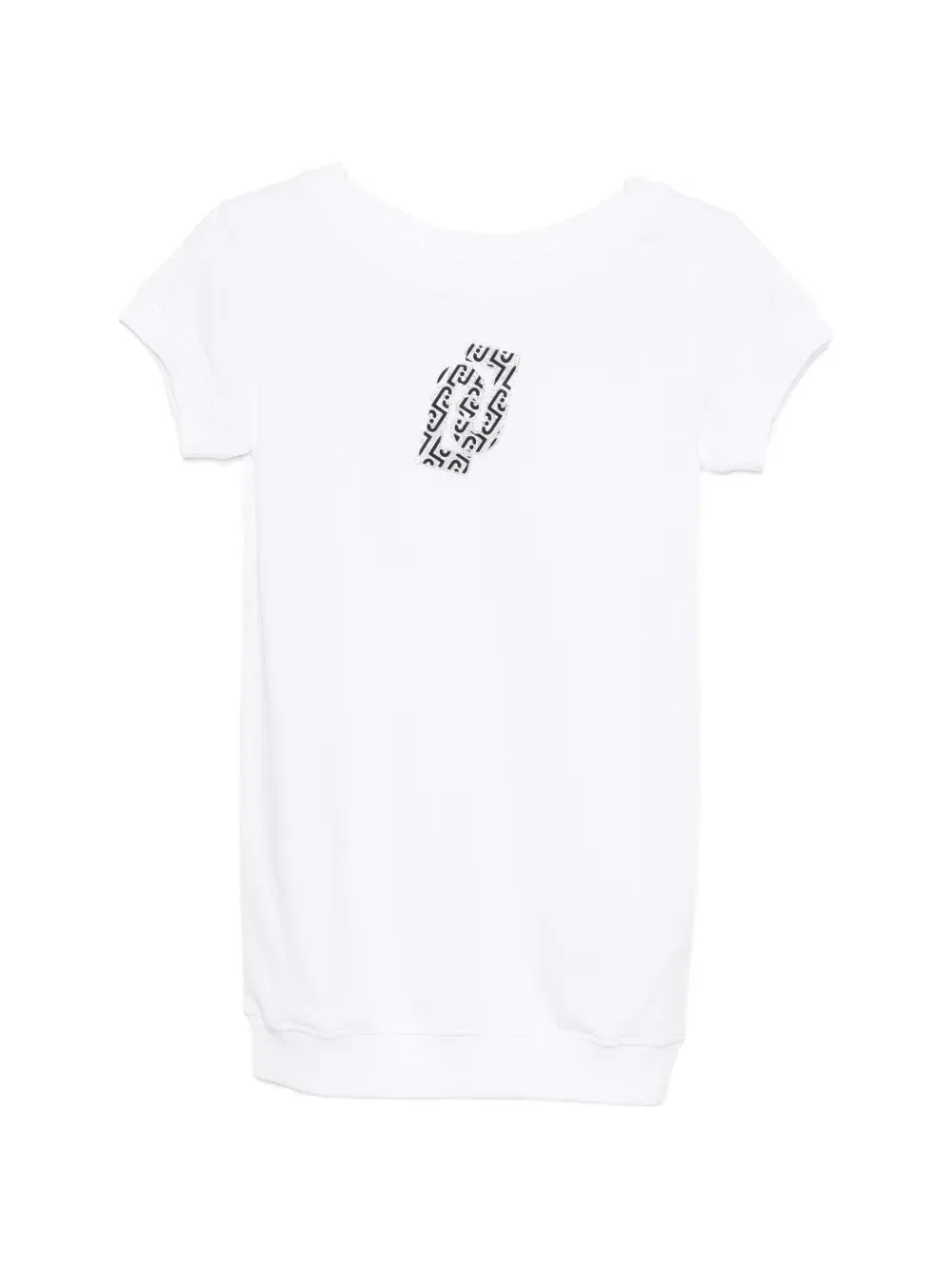 Платье с короткими рукавами Liu Jo Kids, белый