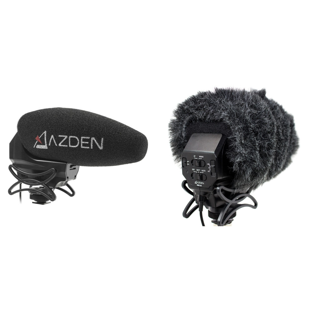 

Микрофон Azden SMX-30 Stereo/Mono Switchable Video Mic & Furry Windshield