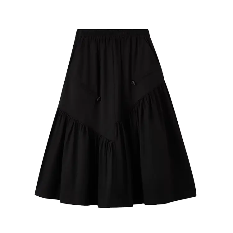 

Женская повседневная длинная юбка SPAO, черный