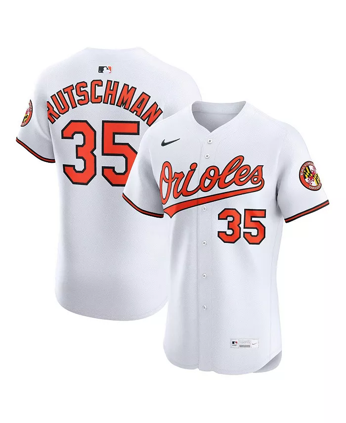 

Мужская домашняя элитная футболка Baltimore Orioles белого цвета Adley Rutschman Nike