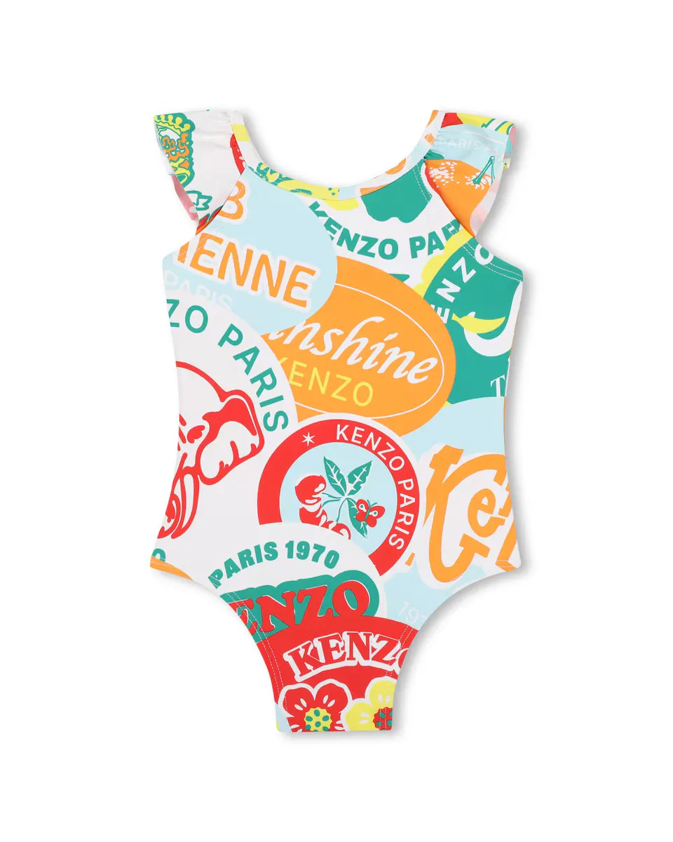 

Разноцветный купальник для девочек на бретелях Kenzo Kids, многоцветный