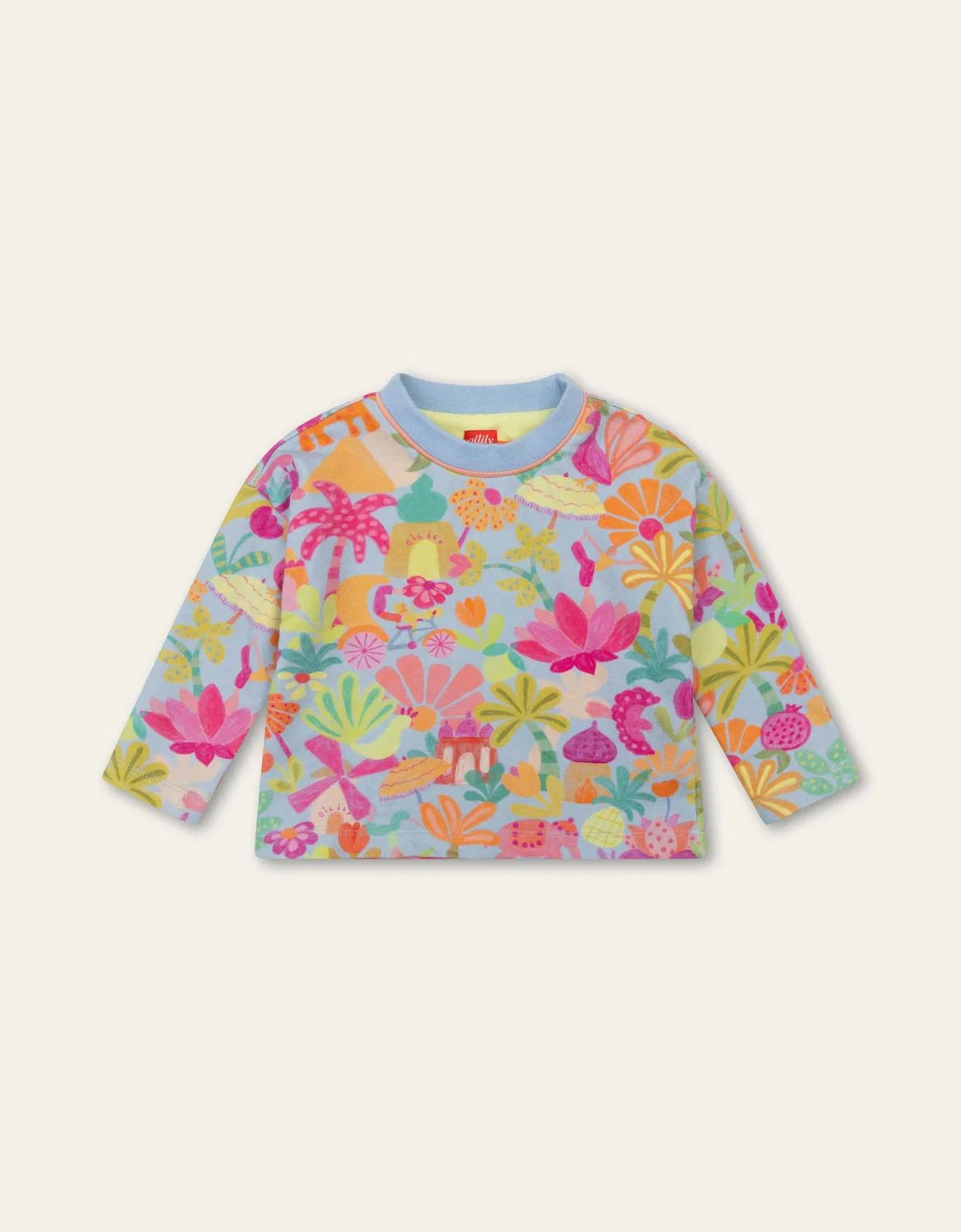 Капуzenpullover из органического хлопка Oilily, синий