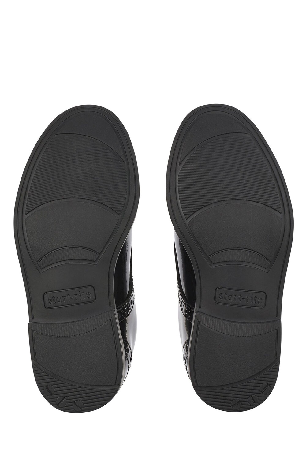 Черные школьные туфли Start-Rite Brogue Pri со шнуровкой из лакированной кожи F Fit Start Rite, черный — фото 3