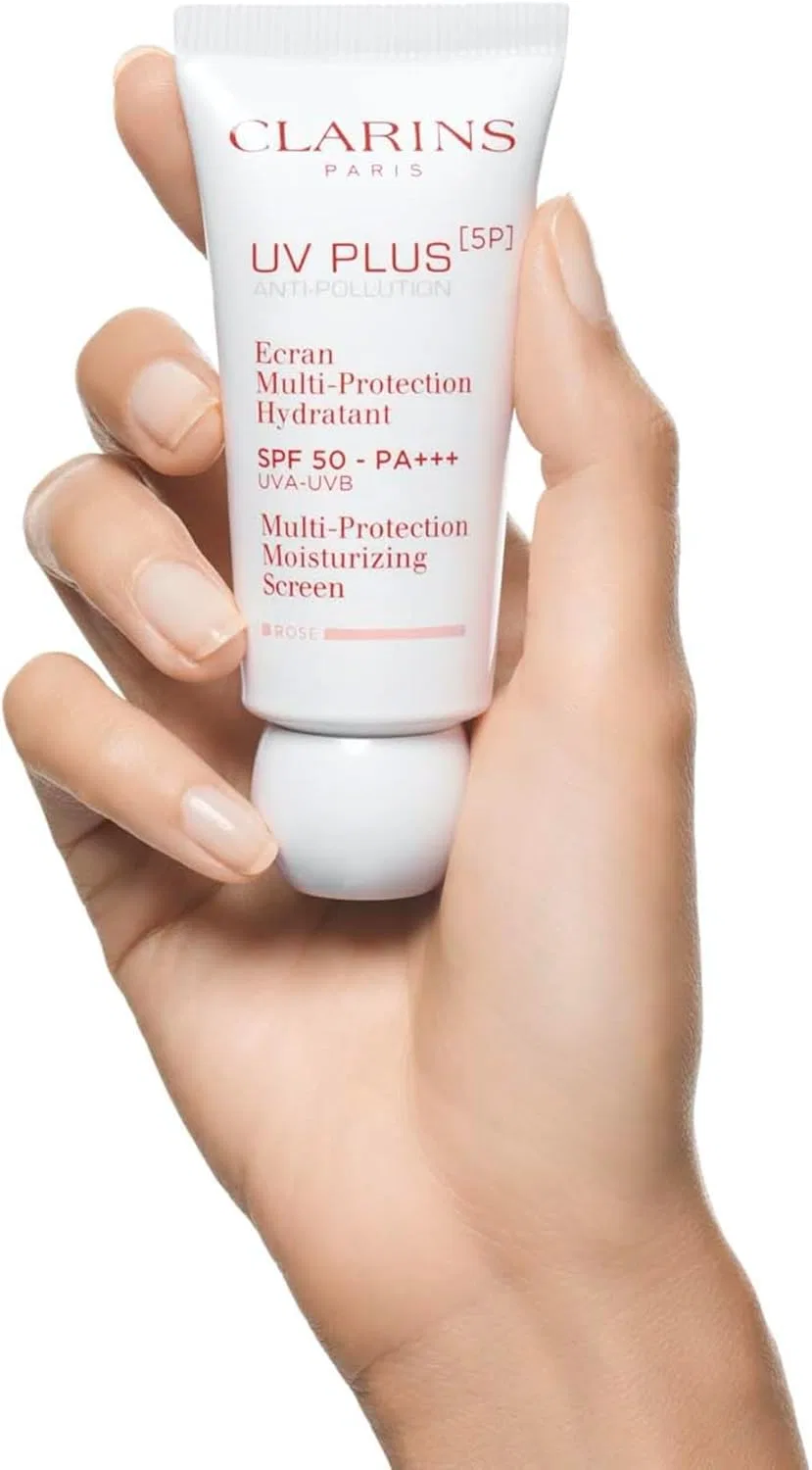 Солнцезащитный крем Clarins UV Plus 5P Multi Day Screen SPF50 Rose 30 мл — фото 3