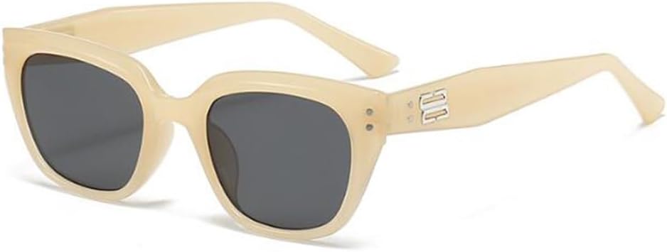 

Солнцезащитные очки «кошачий глаз» в крупной оправе, круглые солнцезащитные очки в стиле хип-хоп, солнцезащитные очки Toad с защитой от УФ-излучения sundry goods, C3 Jelly Yellow Frame Black Gray Flakes