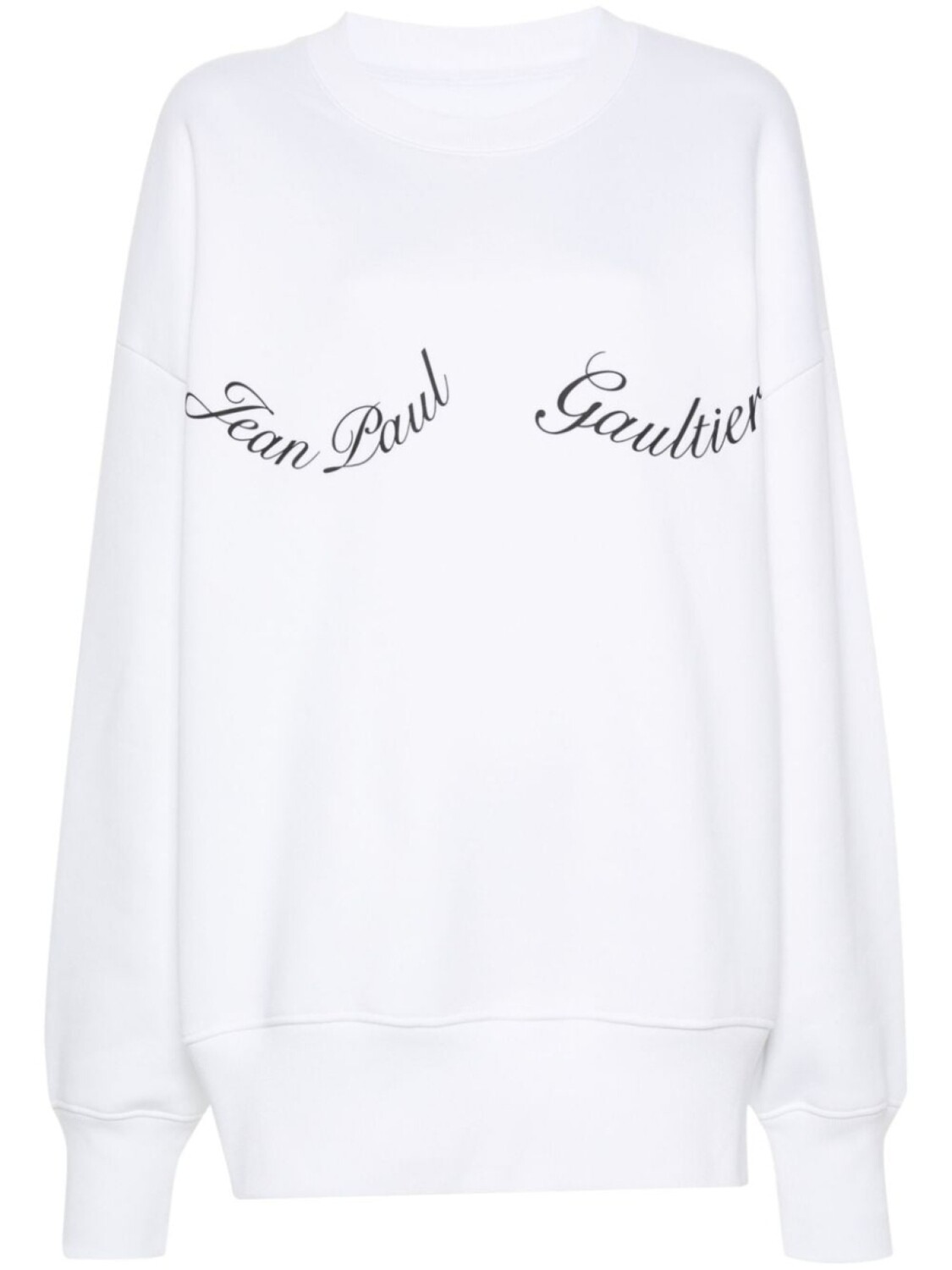 

Jean Paul Gaultier хлопковая толстовка с логотипом-аппликацией, белый