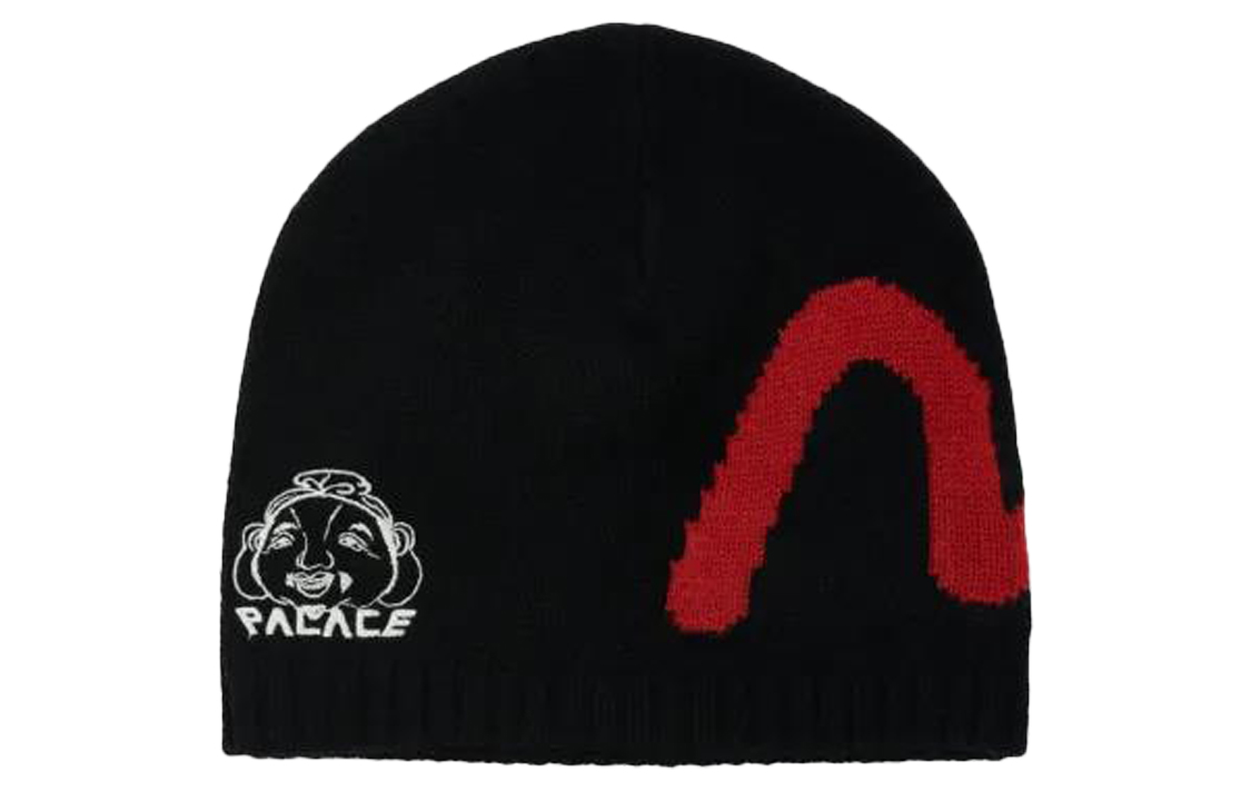 

X Evisu Seagull Godhead Beanie PALACE, черный