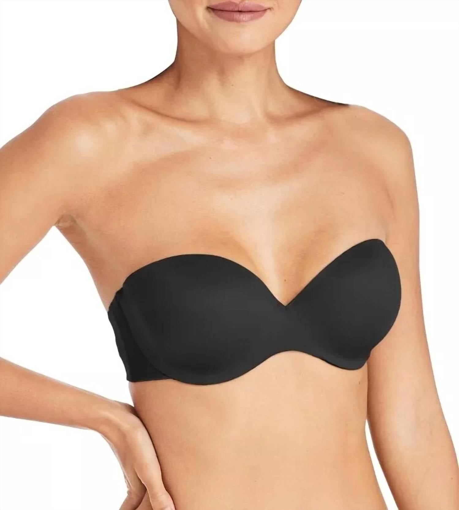 

Бюстгальтер Custom Lift Strapless на косточках черного цвета Maidenform