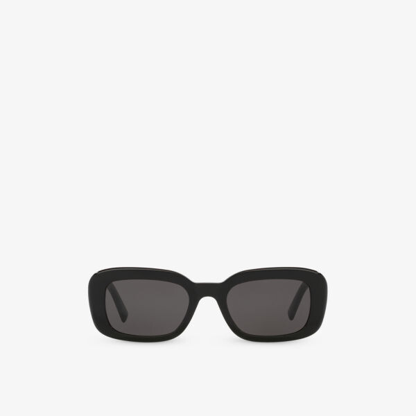 

Солнцезащитные очки SLM130 в квадратной оправе из ацетата Saint Laurent, черный