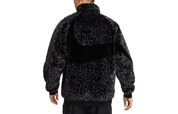 Куртка Men's Nike Sportswear Swoosh Black Large Logo Sports Jacket Autumn Black, черный — фото 2