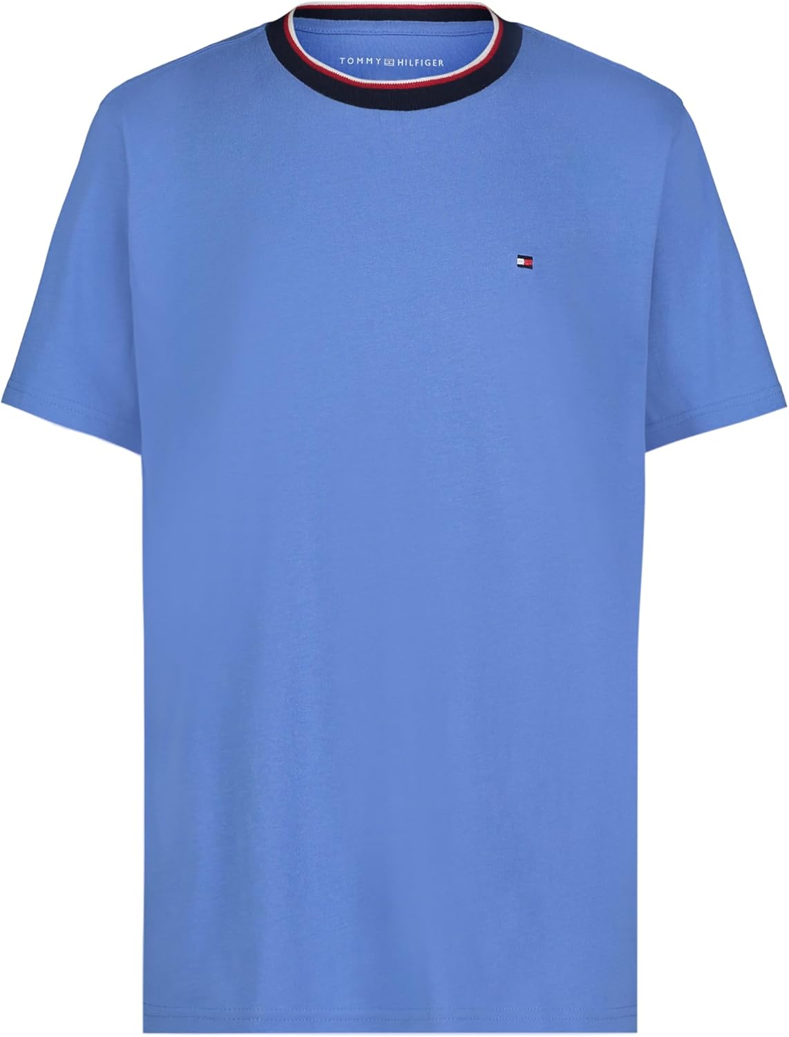 

Футболка Tommy Hilfiger YD Ringer с коротким рукавом и круглым вырезом для мальчиков, мягкая, удобная, свободного кроя, Spring Blue, Синий, Футболка Tommy Hilfiger YD Ringer с коротким рукавом и круглым вырезом для мальчиков, мягкая, удобная, свободного к