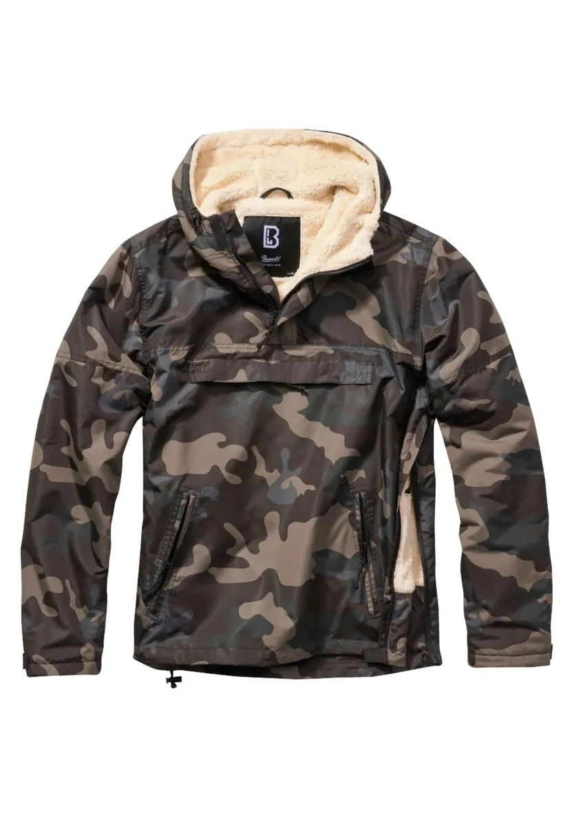 

Куртка всесезонная Brandit " Brandit Men's Windbreaker Sherpa" (1 шт.), с капюшоном, цвет Darkcamo
