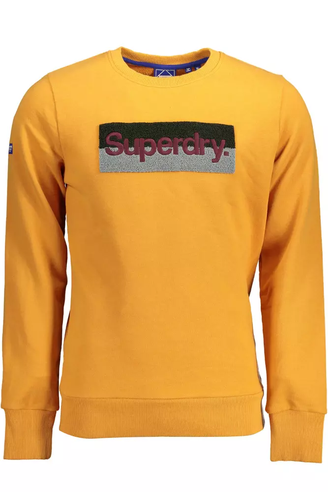 

Оранжевый хлопковый мужской свитер Superdry.