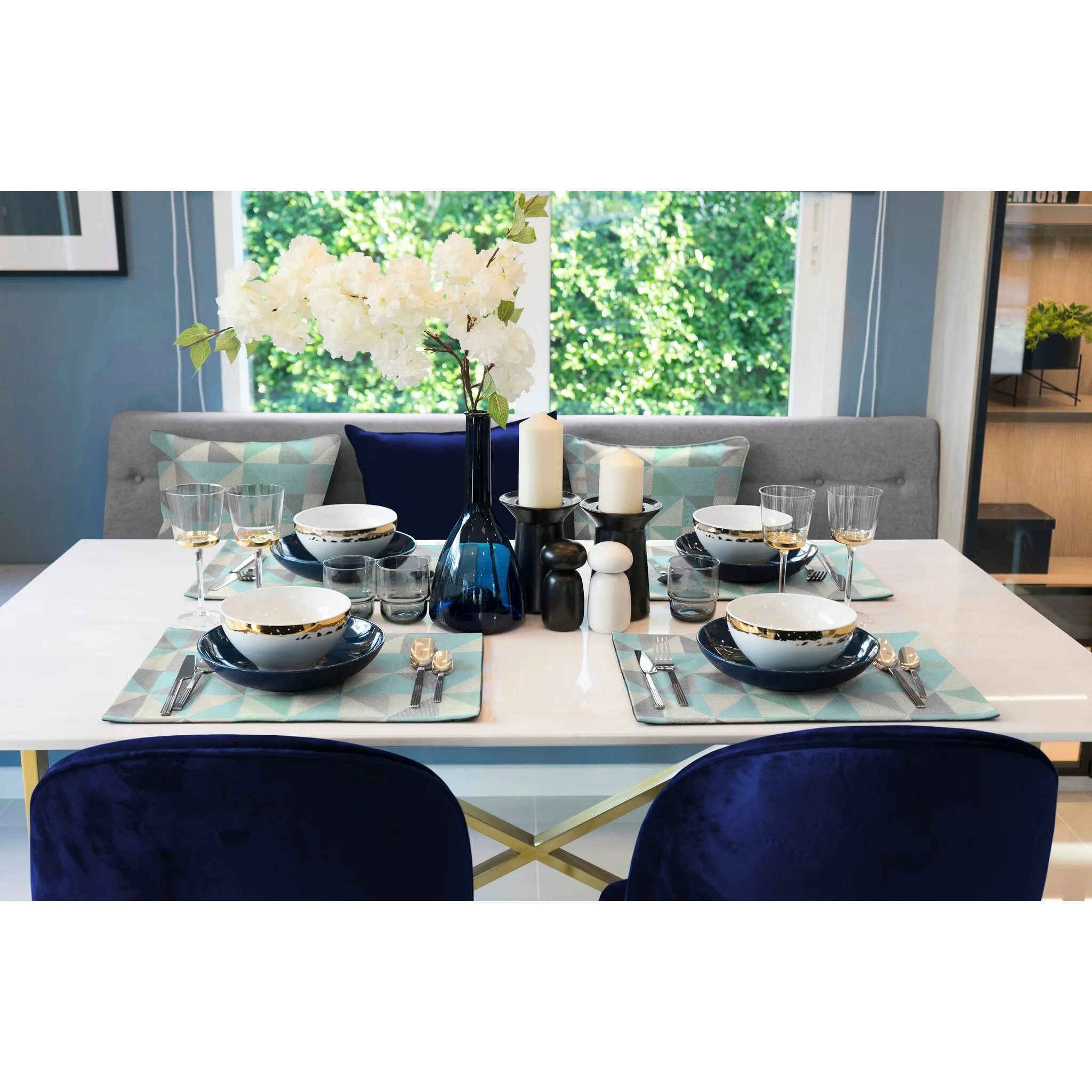 

Подставка для столовых приборов Adam «Bio Bel», (2 шт.), органическая GOTS, сертифицирована CERES 0242, экологически чистая, синий/серый