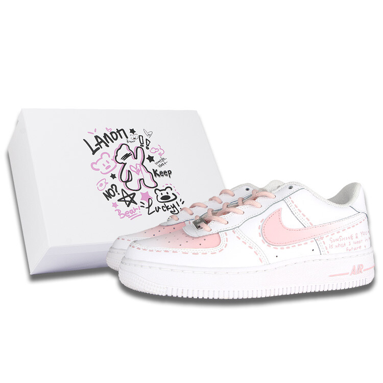 

Кроссовки для скейтбординга Air Force 1 женские, низкие, белый Nike