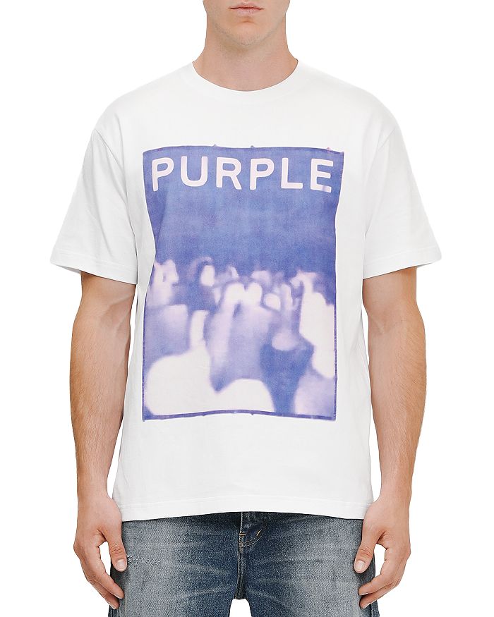 

Футболка Regular Fit с графическим логотипом Purple Brand, белый