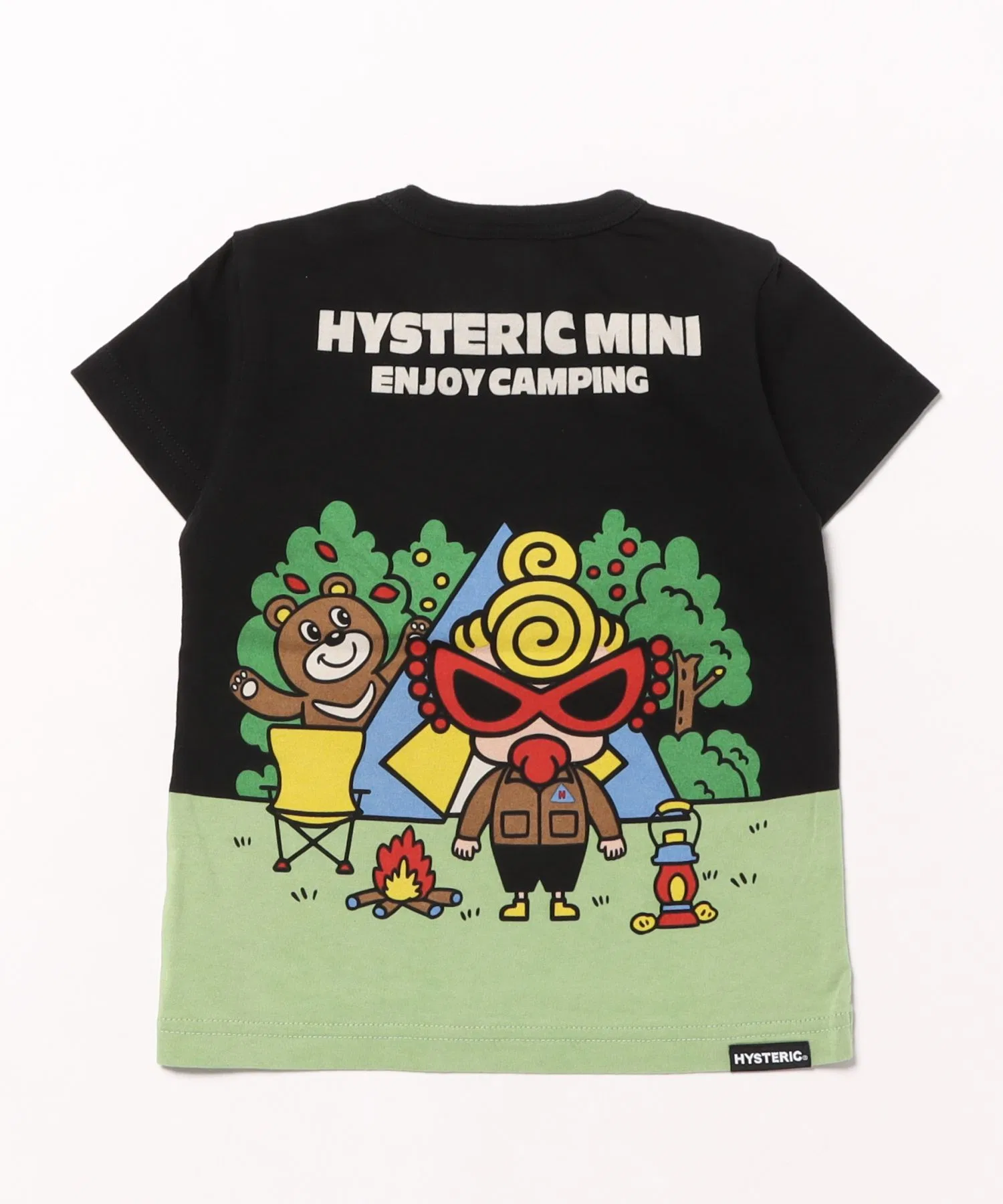 Детская футболка MY FIRST HYSTERIC MINI CAMP MINI чёрная — фото 2