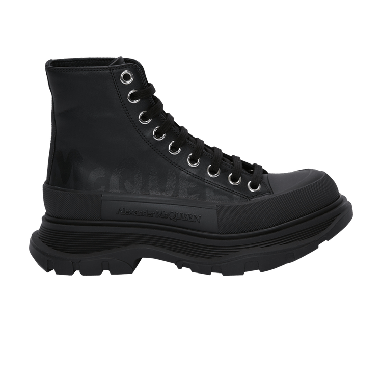 Кроссовки Alexander McQueen Alexander McQueen Wmns Tread Slick Boots 'Black', черный