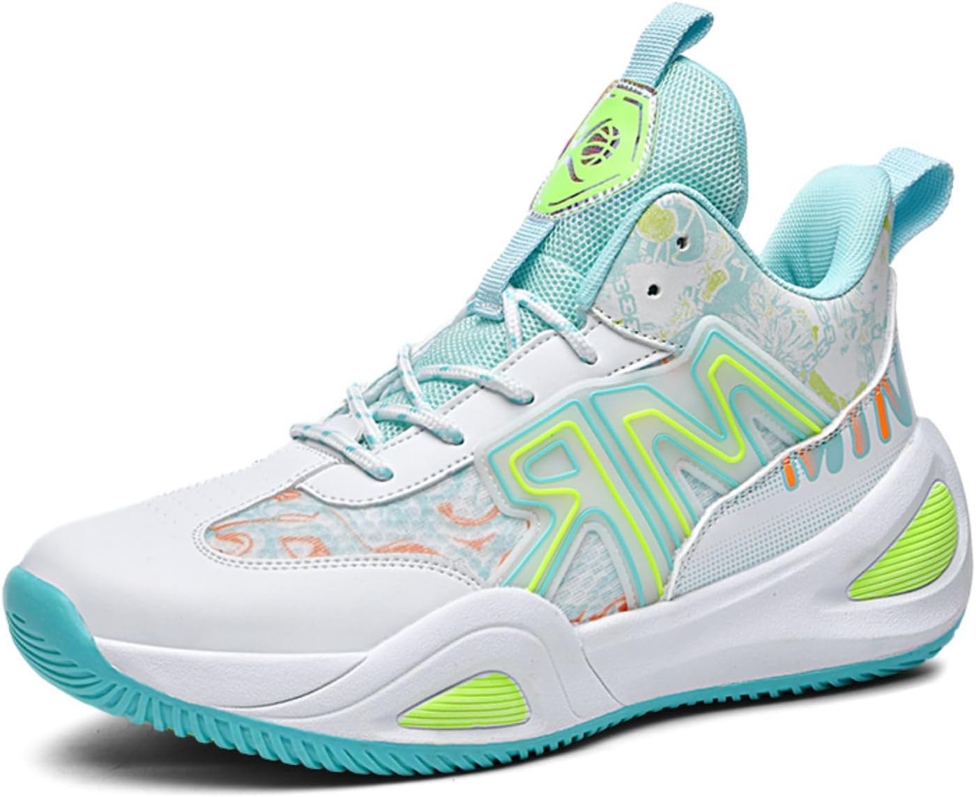 

Противоскользящие баскетбольные кроссовки Ucilxi, белый/зеленый