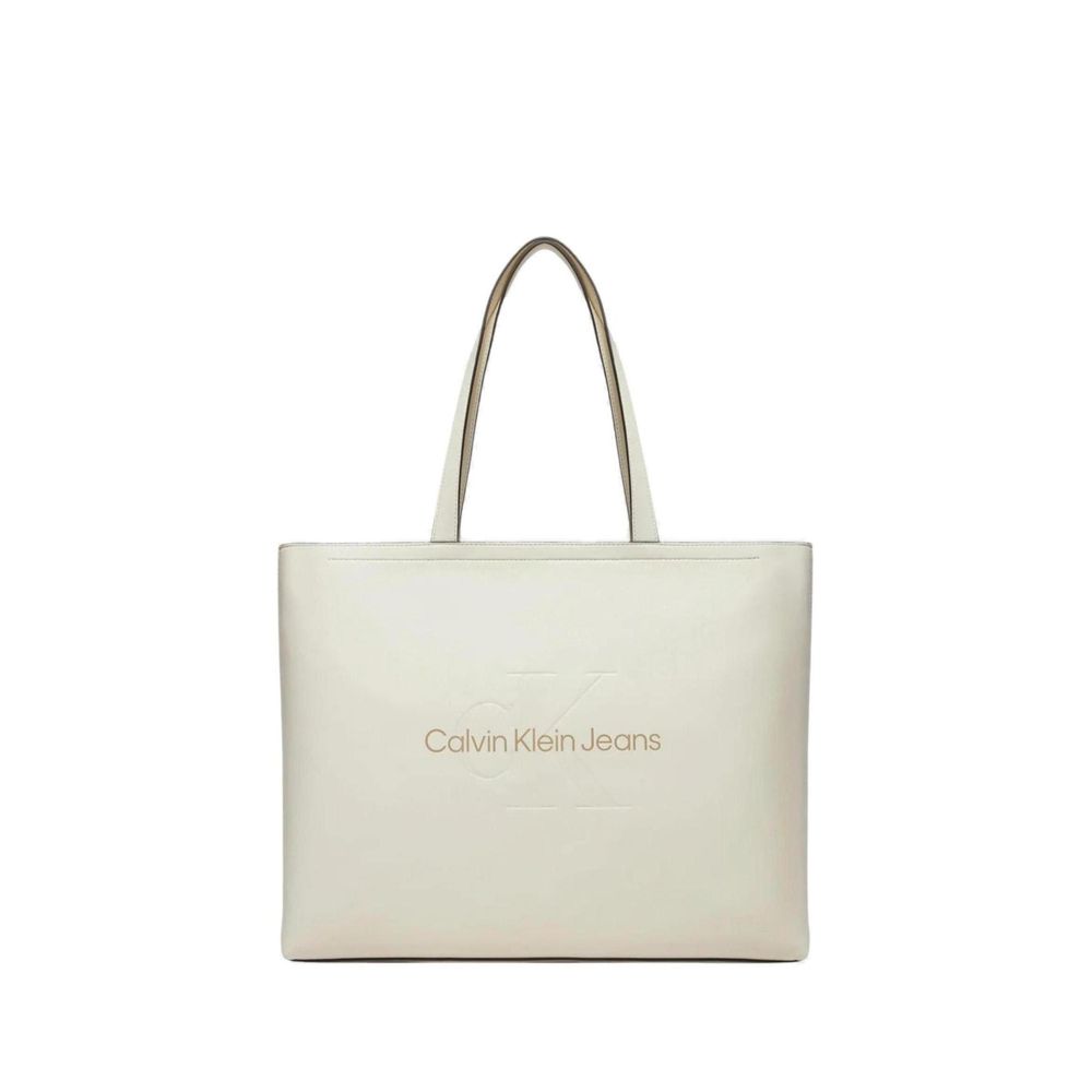 

Белая полиэтиленовая сумка Calvin Klein Jeans