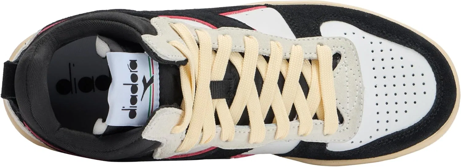 Кроссовки Magic унисекс Diadora, Halbschnitt, Wildleder Gymnastikschuh, White — фото 3