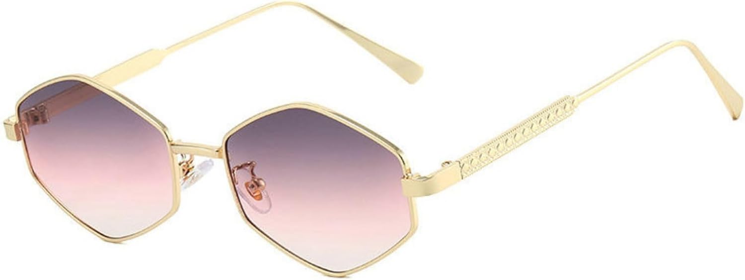 

Солнцезащитные очки Willochra в стиле ретро с неровной металлической оправой для женщин и мужчин, модные, стильные, в стиле 90-х, маленькие, узкие, золотистая оправа, черные, C3