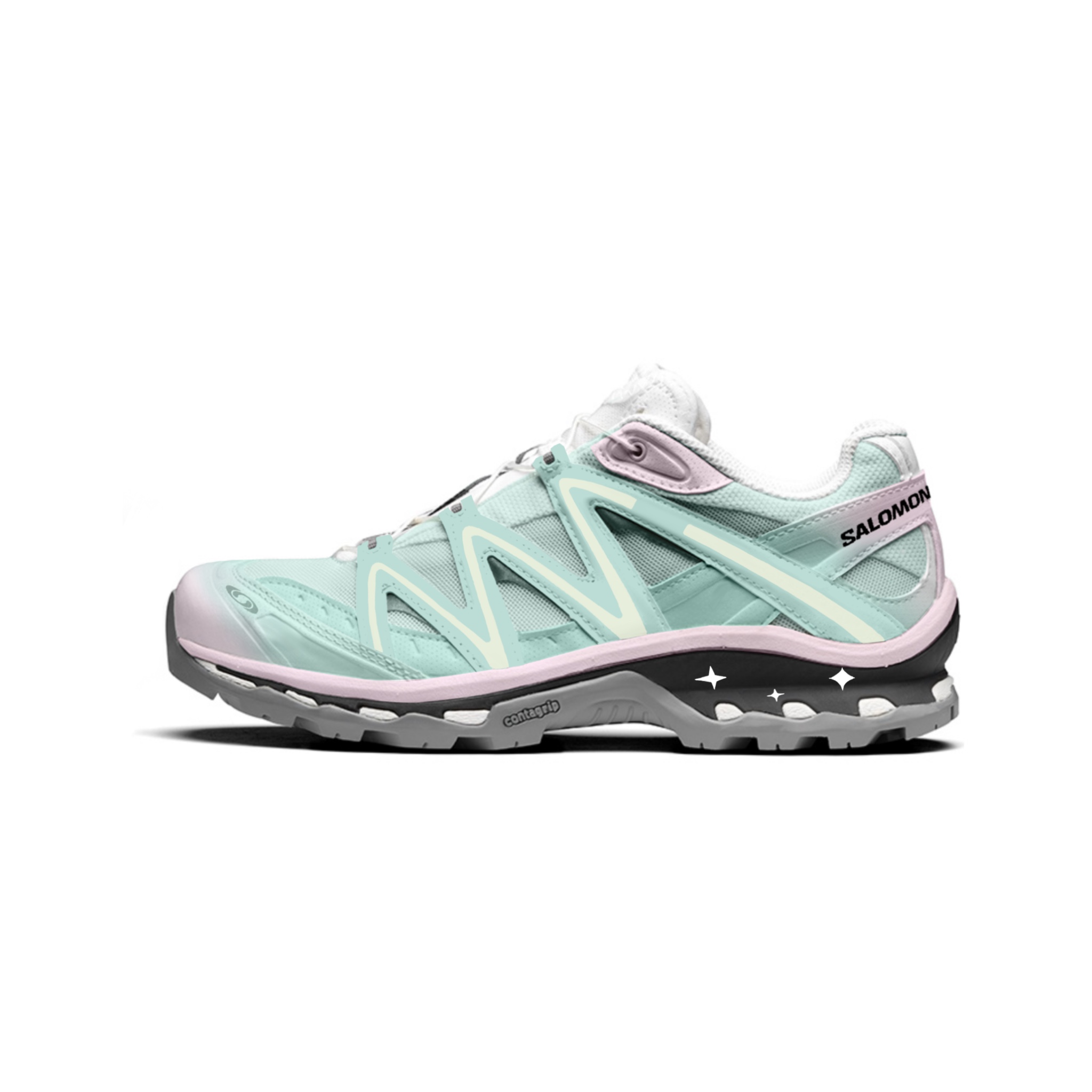 

SALOMON XT Quest дышащие низкие туристические ботинки для альпинизма унисекс Pink Green