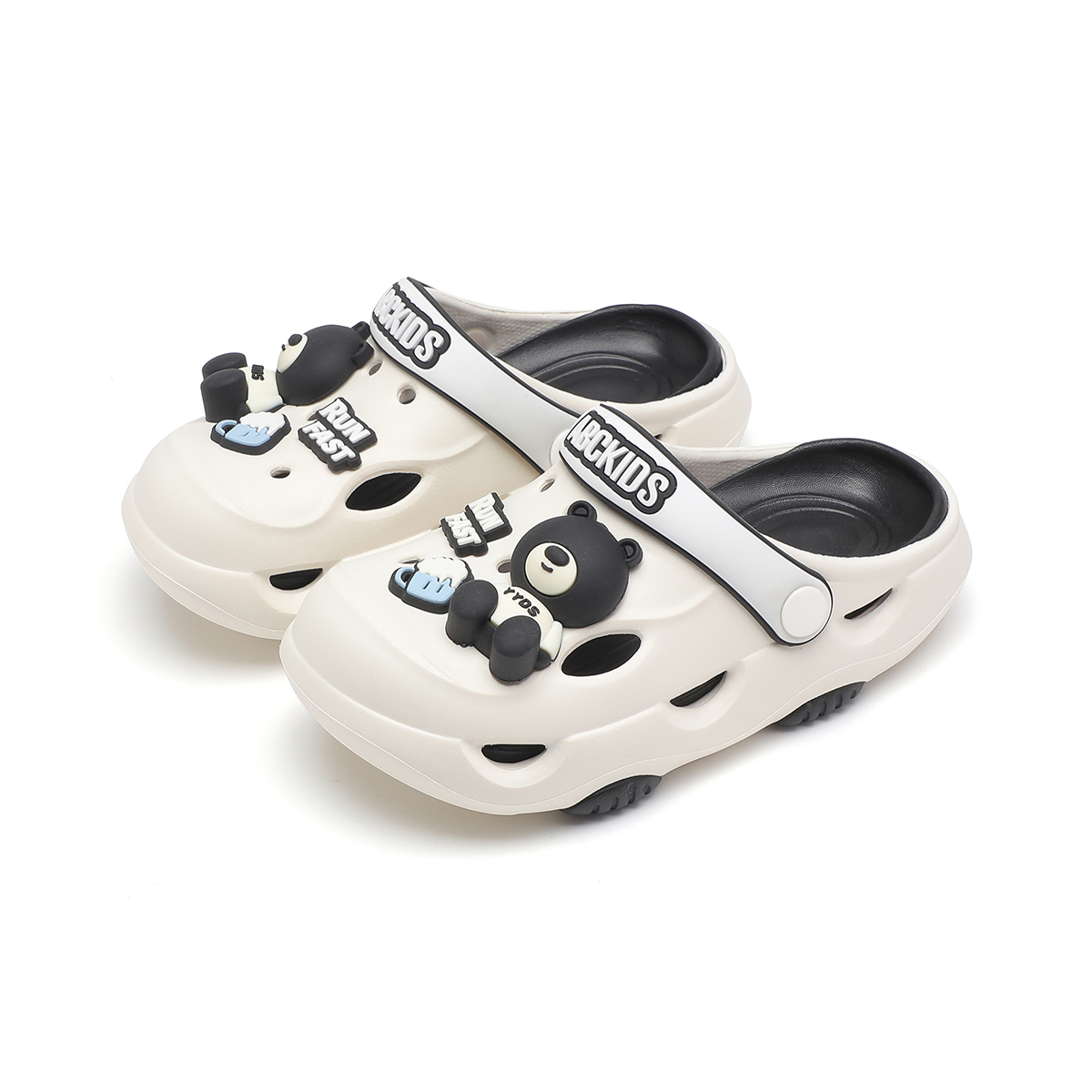 Сандалии Slip Resistant Anti Kick Abrasion Resistant Breathable Lightweight Cushioning Kids' Slippers Kids' ABC KIDS, белый/розовый — фото 4