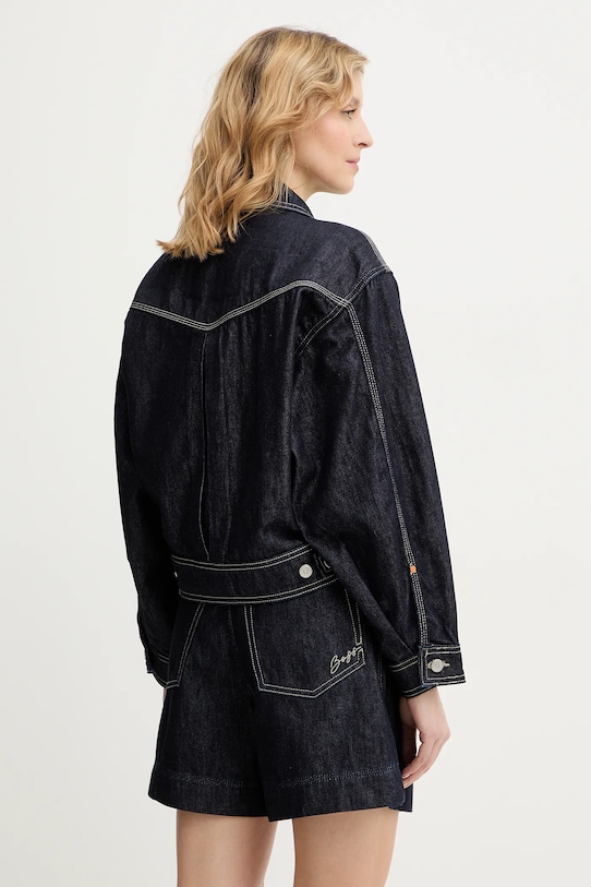 Джинсовая куртка c bomber trucker 1.0 BOSS Orange, темно-синий — фото 3
