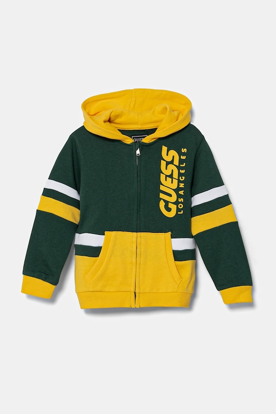 

Детская хлопковая толстовка Guess, желтый