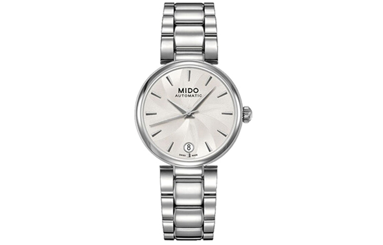 

MIDO Часы Baroncelli Collection Automatic Mechanical Movement Women's Watch 33mm White Dial Stainless Steel Case