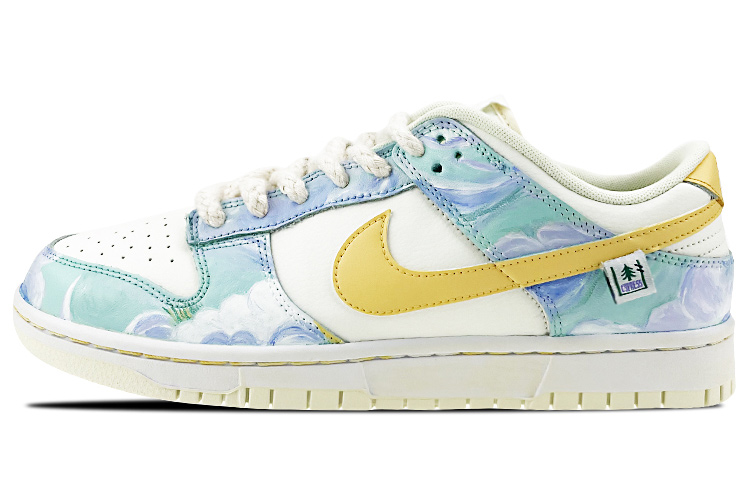 

Кроссовки Nike Dunk Skateboard Shoes Men Low-Top White Yellow/Green