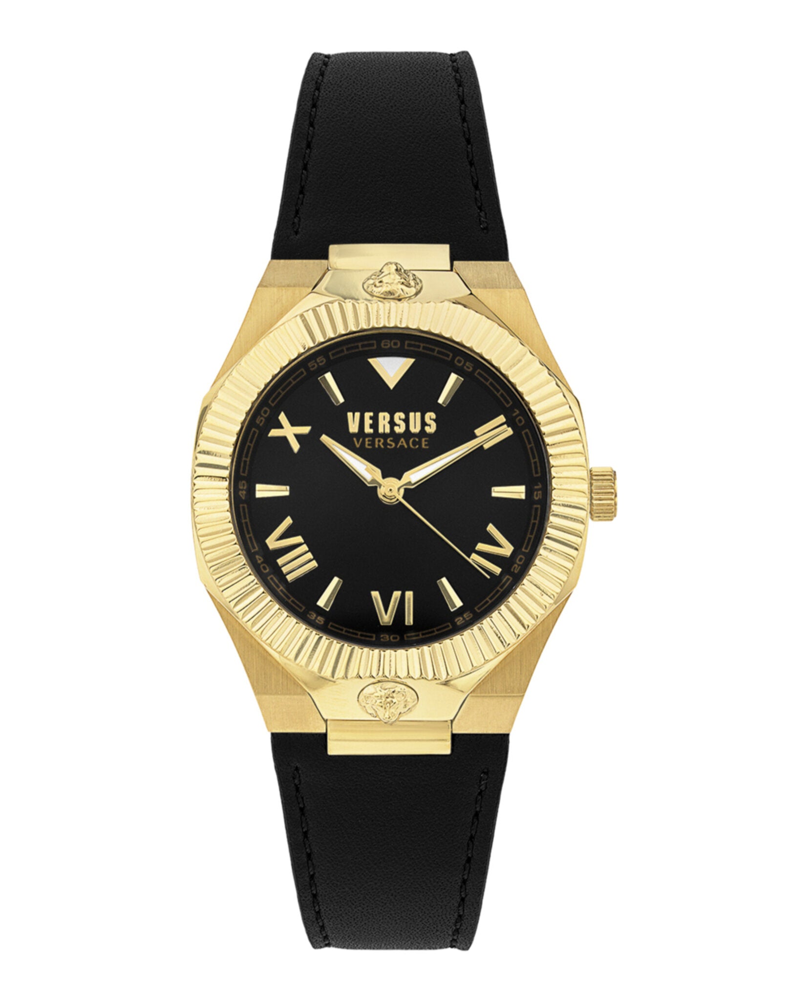 

Кожаные часы Echo Park Versus Versace, черный/золотой/черный