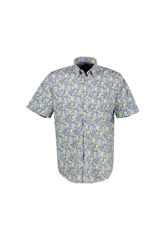 

Рубашка с короткими рукавами и цветочным принтом Lerros, белый