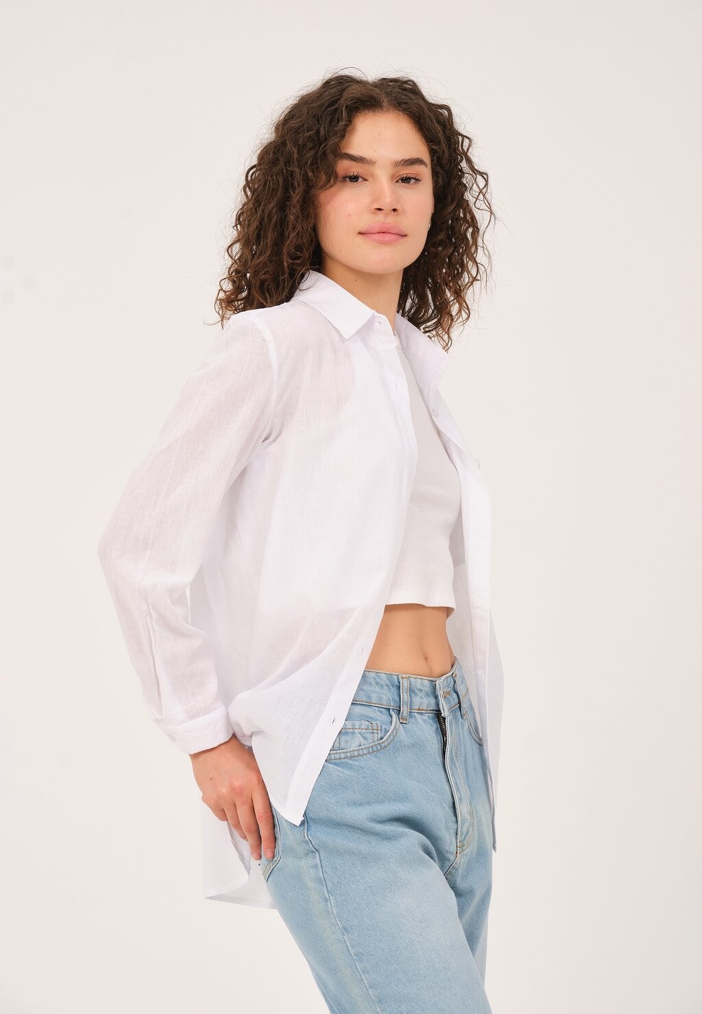 

Рубашка ELENA Basics and More, белый