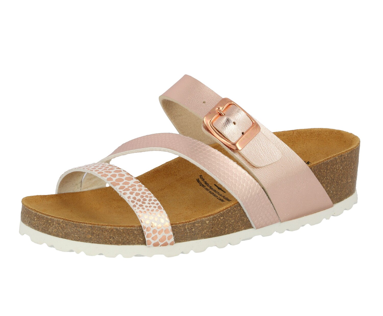 

Мюли Lico Pantolette Natural Glitter, розовый