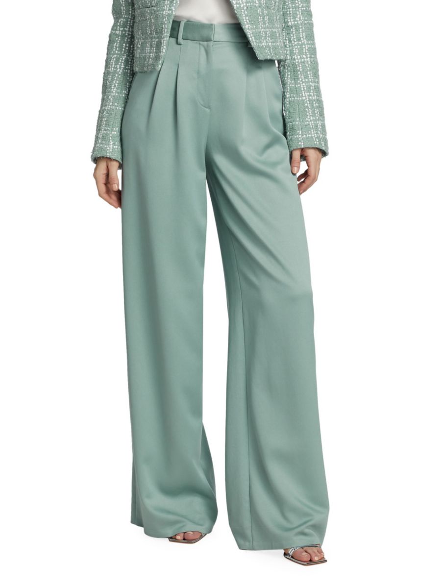 

Широкие брюки Joetta со складками Derek Lam 10 Crosby, цвет Dusty Teal
