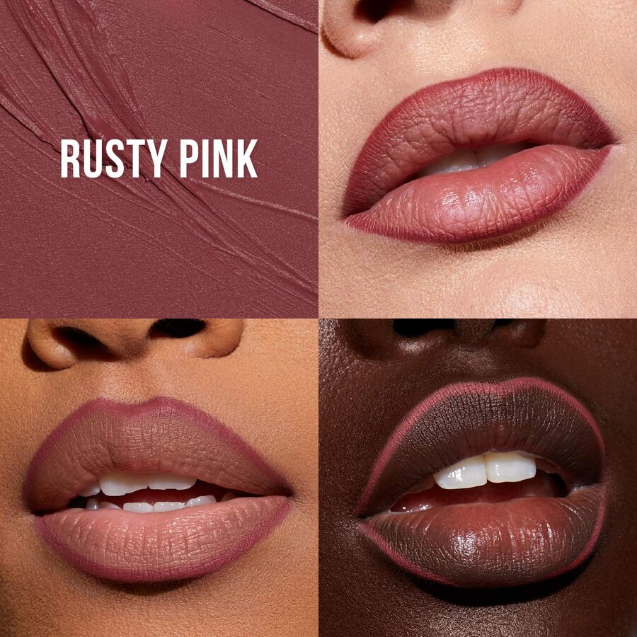 Автоматический матовый карандаш для губ Lip Contour 2.0 HUDA BEAUTY, 0.01 oz/0.5 g, Rusty Pink — фото 2
