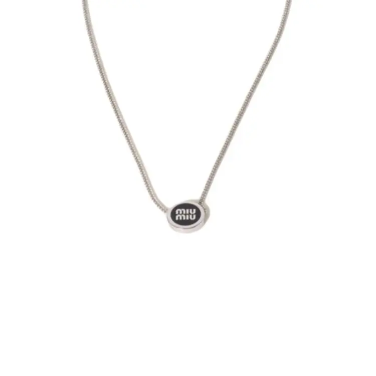 

MIU MIU Эмалевые колье для женщин silver