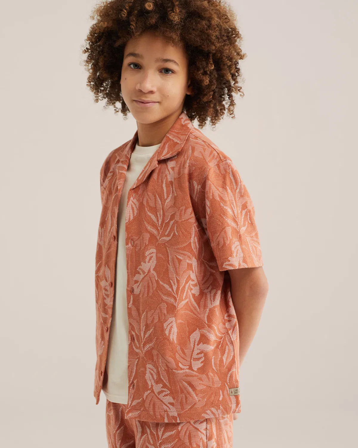Рубашка на пуговицах стандартного кроя We Fashion, Apricot — фото 3