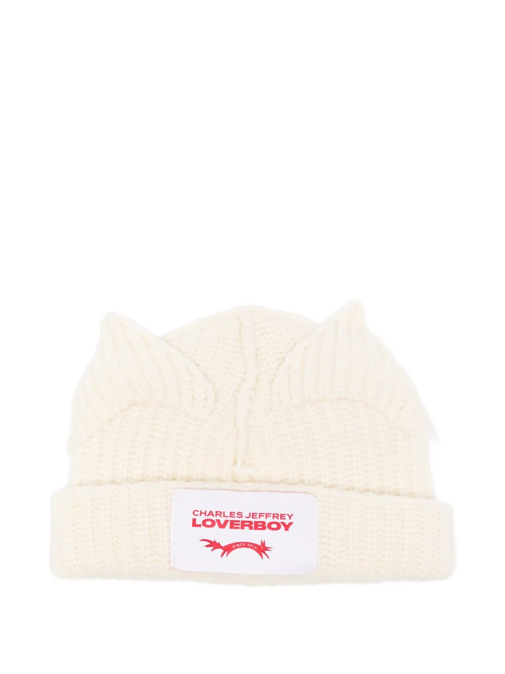 

Шапка с ушками Charles Jeffrey Loverboy, белый