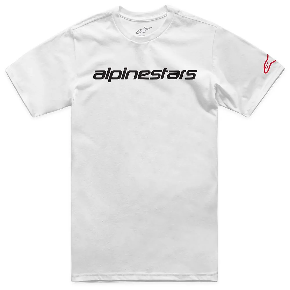 

Футболка с коротким рукавом Alpinestars Linear Wordmark 2.0, белый