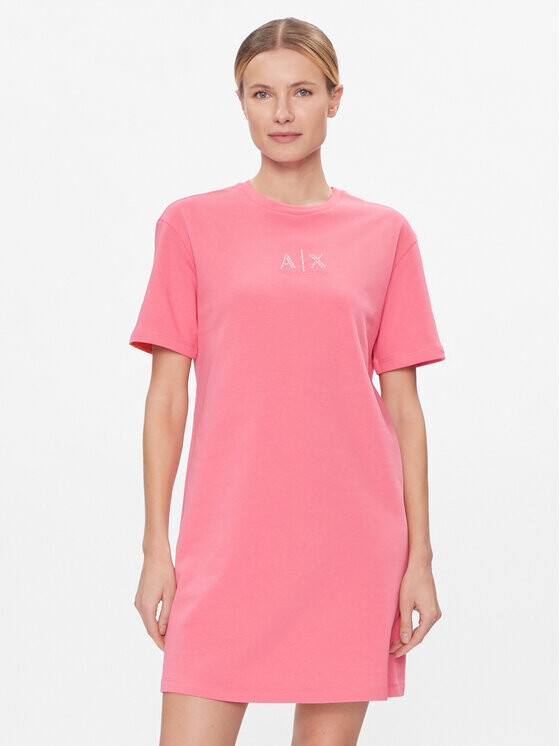 

Платье на каждый день, стандартного кроя Armani Exchange, розовый