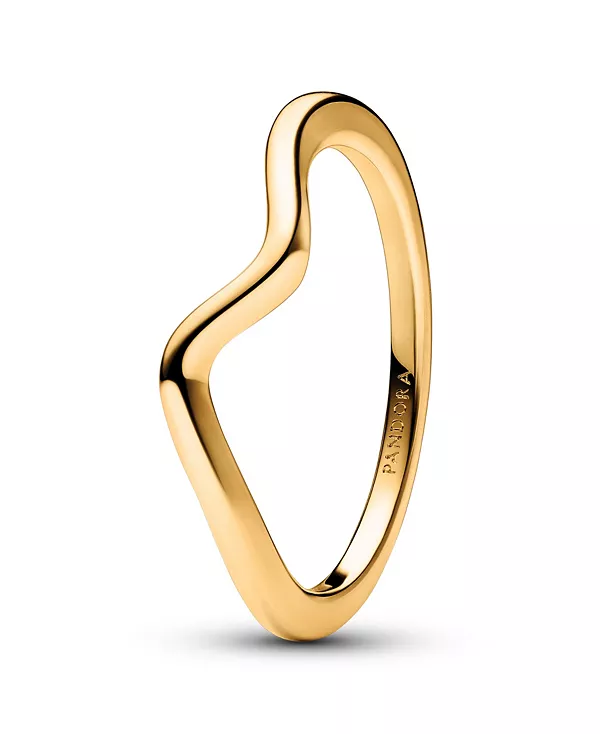 

Кольцо Sterling Wave Pandora, gold