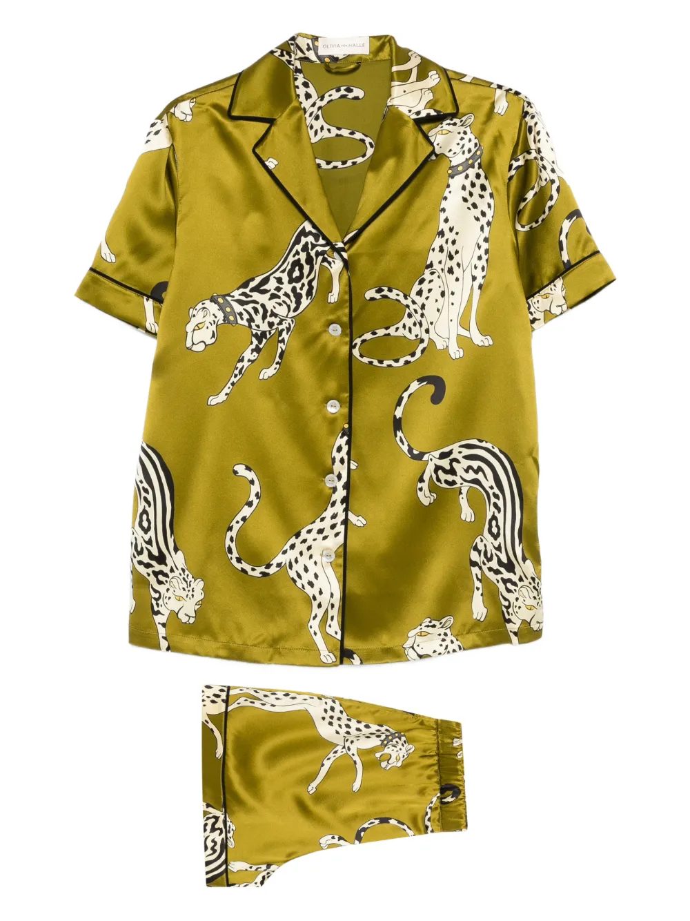 

Пижама Ingo Chanson с принтом (набор из двух предметов) Olivia Von Halle, зеленый