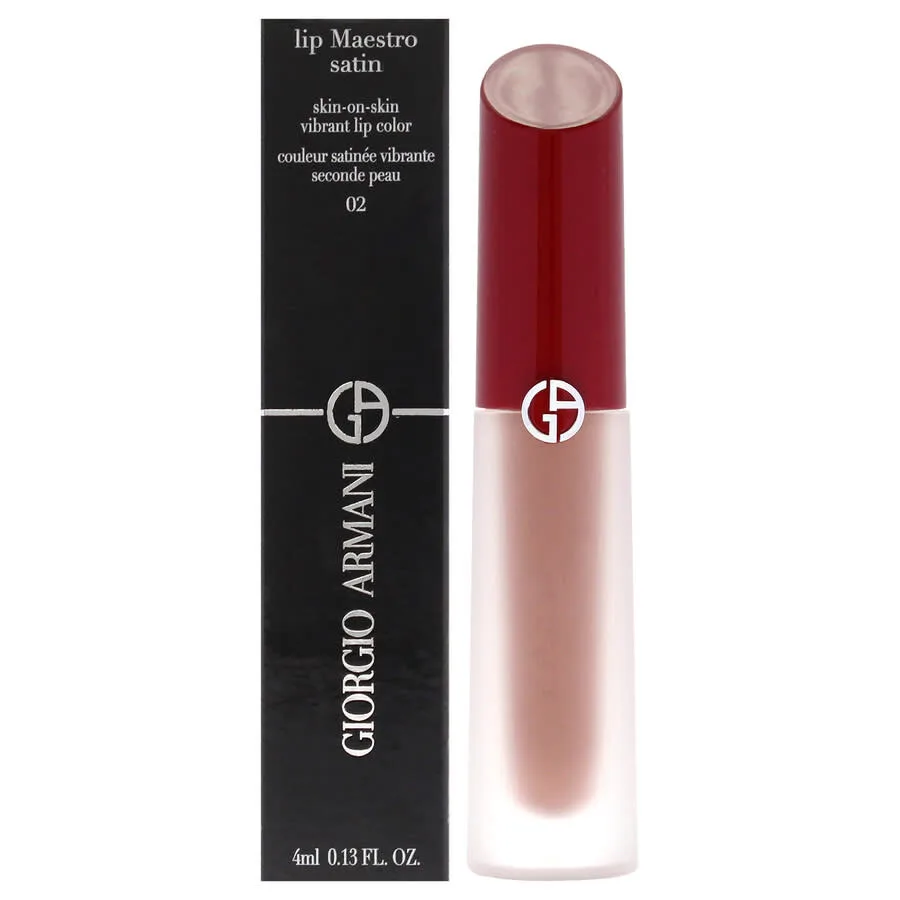 Помада для губ Giorgio Armani Ladies Lip Maestro Satin 0,13 унции 02 Weekend Getaway Makeup 3614273749602