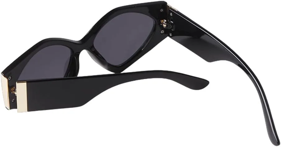 

Солнцезащитные очки LVTFCO «кошачий глаз» для женщин, винтажные, в стиле панк, прямоугольные, для мужчин и женщин, защита от ультрафиолета UV400, C4, один размер, C4