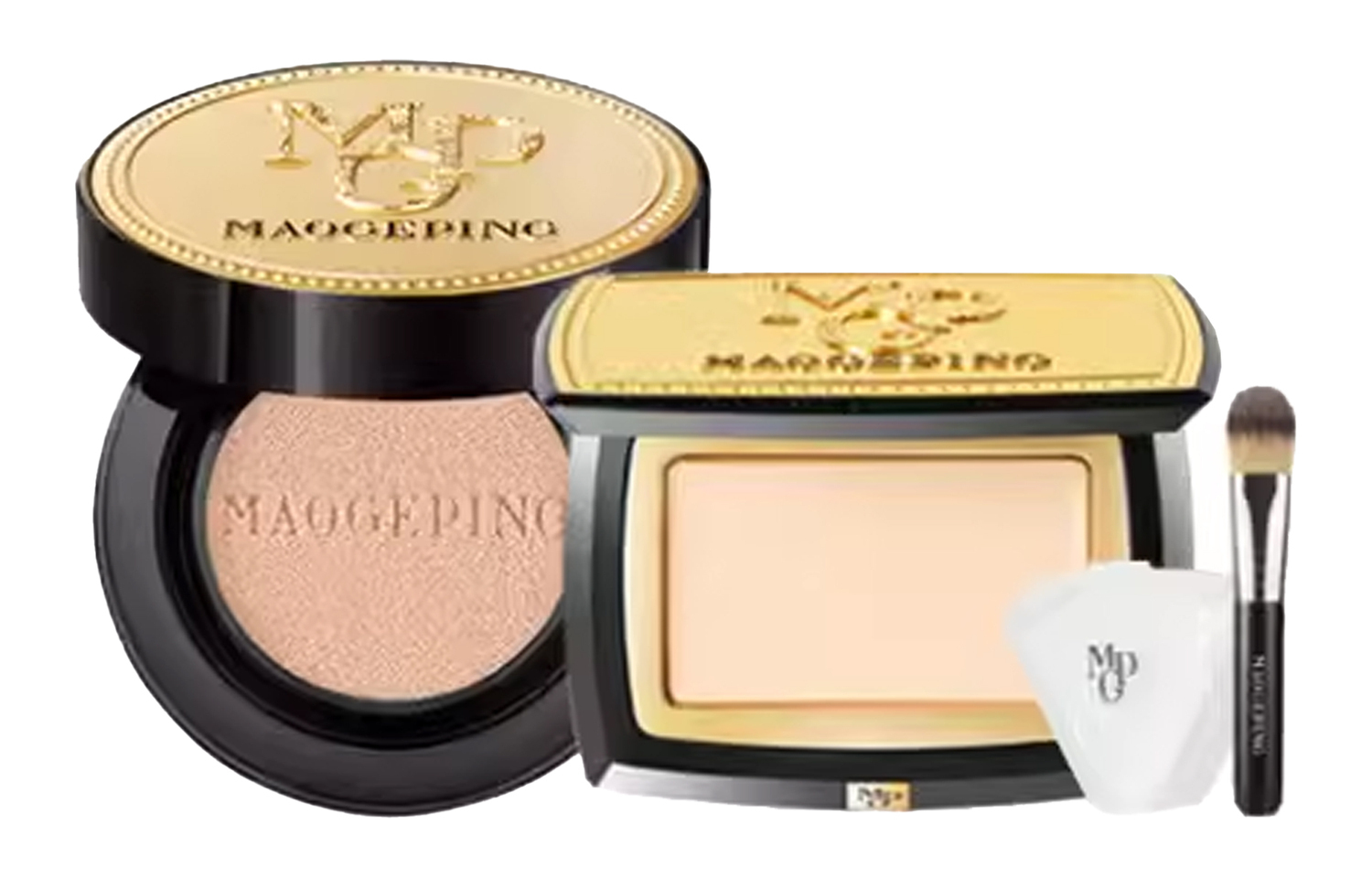 

Набор для макияжа с кремом-хайлайтером на воздушной подушке и рыбной пастой, выравнивает тон кожи 14г+5г MAOGEPING