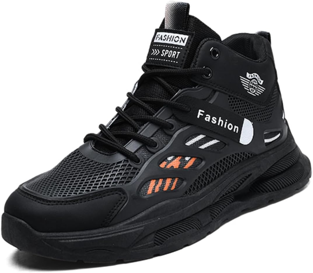 

Мужские высокие модные спортивные кроссовки Aokisx, дышащие повседневные спортивные обувь- стильно подходят для прогулок по городу, повседневной носки и отдыха, черный